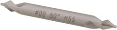 Hertel - #2/0 Plain Cut 60° Incl Angle High Speed Steel Combo Drill & Countersink - Benchmark Tooling