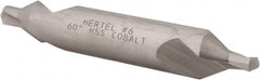 Hertel - #6 Plain Cut 60° Incl Angle Cobalt Combo Drill & Countersink - Benchmark Tooling