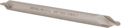 Hertel - #4 Plain Cut 60° Incl Angle Cobalt Combo Drill & Countersink - Benchmark Tooling