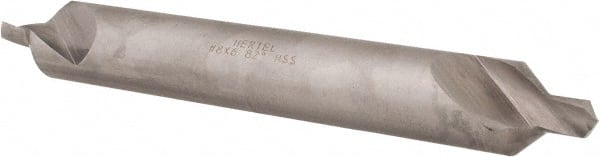 Hertel - #8 Plain Cut 82° Incl Angle High Speed Steel Combo Drill & Countersink - Benchmark Tooling