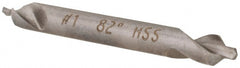 Hertel - #1 Plain Cut 82° Incl Angle High Speed Steel Combo Drill & Countersink - Benchmark Tooling