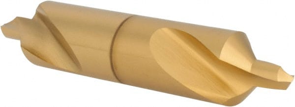 Hertel - #7 Plain Cut 90° Incl Angle High Speed Steel Combo Drill & Countersink - Benchmark Tooling