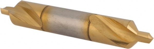 Hertel - #4 Plain Cut 90° Incl Angle High Speed Steel Combo Drill & Countersink - Benchmark Tooling