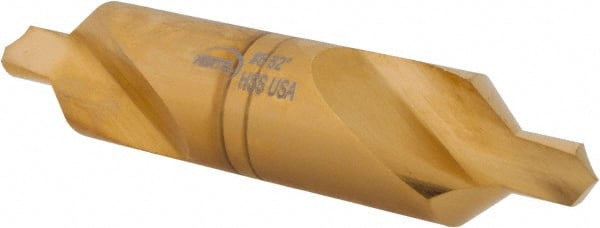 Hertel - #8 Plain Cut 82° Incl Angle High Speed Steel Combo Drill & Countersink - Benchmark Tooling