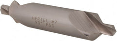 Hertel - #7 Plain Cut 90° Incl Angle High Speed Steel Combo Drill & Countersink - Benchmark Tooling