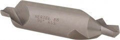 Hertel - #8 Plain Cut 90° Incl Angle High Speed Steel Combo Drill & Countersink - Benchmark Tooling