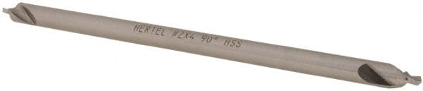 Hertel - #1 Plain Cut 90° Incl Angle High Speed Steel Combo Drill & Countersink - Benchmark Tooling