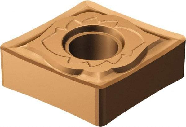 Sandvik Coromant - CNGG43.3 SGF Grade 1125 Carbide Turning Insert - TiAlN/AlCr2O3 Finish, 80° Diamond, 1/2" Inscr Circle, 3/16" Thick, 0.0992mm Corner Radius - Benchmark Tooling