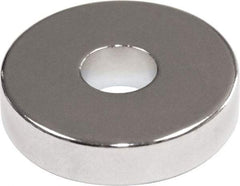 Mag-Mate - 0.365" Diam, 1/4" Cup Height, 1/4" Overall Height, 8.2 Lb Average Pull Force, 8.2 Lb Max Pull Force, Neodymium Rare Earth Cup Magnet - Through Hole Style, 0.2" Cup ID - Benchmark Tooling