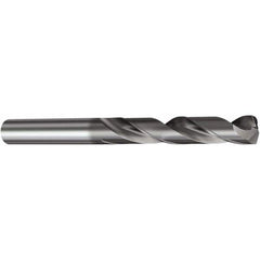 Screw Machine Length Drill Bit: 0.5313″ Dia, 140 °, Solid Carbide TiAlN Finish, Right Hand Cut, Spiral Flute, Straight-Cylindrical Shank, Series CoroDrill 460