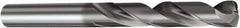 Sandvik Coromant - 12.8mm 140° Solid Carbide Jobber Drill - TiAlN Finish, Right Hand Cut, Spiral Flute, Straight Shank, 4.8819" OAL, Split Point - Benchmark Tooling