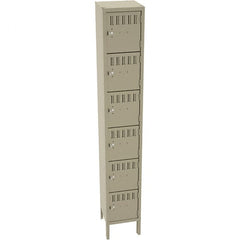 Tennsco - 6 Door, 6 Tier, Locker - Exact Industrial Supply