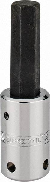 Proto - 1/2" Drive, 9/16" Hex Bit Socket - 3-5/8" OAL, 1-7/8" Bit Length, Tethered - Benchmark Tooling