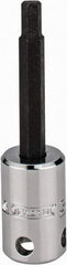 Proto - 3/8" Drive, 5mm Hex Bit Socket - 2-23/32" OAL, 1-5/8" Bit Length, Tethered - Benchmark Tooling