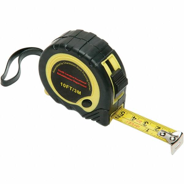 Ability One - 10' x 1/2" Tape Measure - 1/16" Graduation - Benchmark Tooling