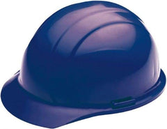 Ability One - ANSI Type I, Class E Rated, 4-Point, Ratchet Adjustment Hard Hat - Blue, Full Brim - Benchmark Tooling
