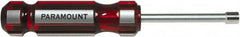 Paramount - 1/4" Solid Shaft Nutdriver - Color Coded Handle, 7-1/8" OAL - Benchmark Tooling