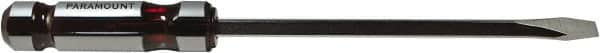 Paramount - 318mm OAL Standard Slotted Screwdriver - 203mm Blade Length, Square Shank, Acetate Handle - Benchmark Tooling