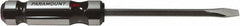 Paramount - 266mm OAL Standard Slotted Screwdriver - 152mm Blade Length, Square Shank, Acetate Handle - Benchmark Tooling