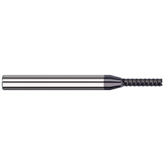 Square End Mill: 5/32'' Dia, 5/8'' LOC, 3/16'' Shank Dia, 3'' OAL, 5 Flutes, Solid Carbide Single End, AlTiN Nano Finish, 44 ° Variable Helix, RH Cut, RH Flute