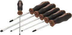 Paramount - 6 Piece Slotted & Phillips Screwdriver Set - Bit Sizes: Philips #1 & #2 - Benchmark Tooling