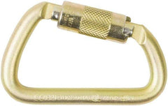 PRO-SAFE - 9,000 Lb. Capacity Locking Carabiner - 1 Inch, Autolocking Gate, Steel - Benchmark Tooling