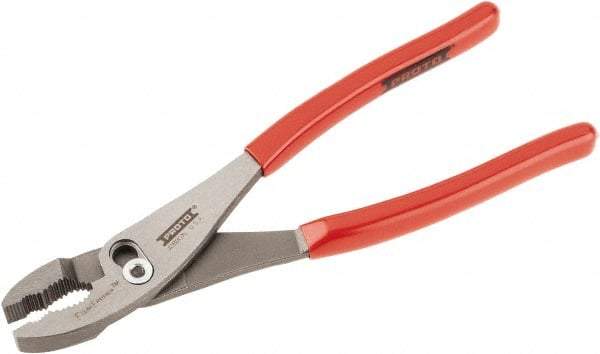 Proto - 10" OAL, 2-11/64" Jaw Length, 1-13/32" Jaw Width, Slip Joint Combination Pliers - 2 Positions, Serrated Jaw, Regular Nose Head, Standard Tool - Benchmark Tooling