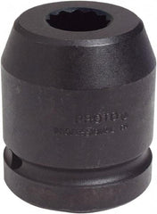 Proto - 1" Drive 1-1/16" Standard Impact Socket - 12 Points, 2-9/16" OAL - Benchmark Tooling