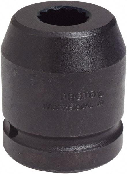 Proto - 1" Drive 3/4" Standard Impact Socket - 12 Points, 2-1/4" OAL - Benchmark Tooling