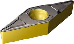 Sandvik Coromant - VBMT222 MF Grade 2220 Carbide Turning Insert - TiCN/AI2O3/TiN Finish, 35° Diamond, 1/4" Inscr Circle, 1/8" Thick, 1/32" Corner Radius - Benchmark Tooling