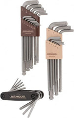 Paramount - 30 Piece L-Wrench/Fold-Up Combo Hex Key Set - Hex Range 0.05 to 3/8", Steel - Benchmark Tooling