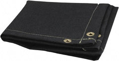 Steiner - 10' High x 8' Wide x 0.05" Thick Fiberglass Welding Blanket - Black, Grommet - Benchmark Tooling
