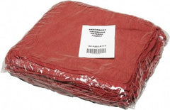 Ability One - Reclaimed Cotton Shop Towel Rag - Low Lint, Red, 13-1/2 x 15-1/2" - Benchmark Tooling