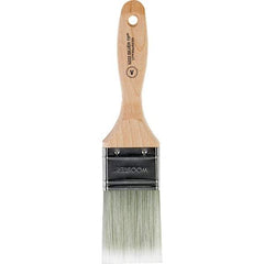 Wooster Brush - 2" Flat Synthetic Varnish Brush - 2-11/16" Bristle Length, 5.81" Wood Beavertail Handle - Benchmark Tooling