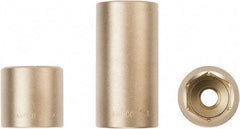 Ampco - 3/4" Drive, Standard Hand Socket - 6 Points, 2-7/16" OAL, Aluminum Bronze - Benchmark Tooling