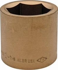 Ampco - 1-7/8", 3/4" Drive, Standard Hand Socket - 6 Points, 2-9/16" OAL, Aluminum Bronze - Benchmark Tooling