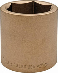 Ampco - 1-13/16", 3/4" Drive, Standard Hand Socket - 6 Points, 2-9/16" OAL, Aluminum Bronze - Benchmark Tooling