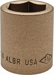 Ampco - 15/16", 1/2" Drive, Standard Hand Socket - 6 Points, 1-1/2" OAL, Aluminum Bronze - Benchmark Tooling