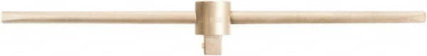 Ampco - 3/4" Drive Socket Sliding T-Handle - 18" OAL, Aluminum Bronze Finish - Benchmark Tooling