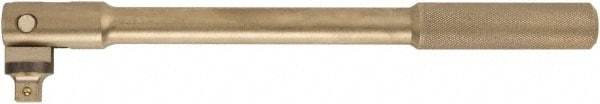 Ampco - 3/4" Drive Socket Flex Handle - 18" OAL, Aluminum Bronze Finish - Benchmark Tooling