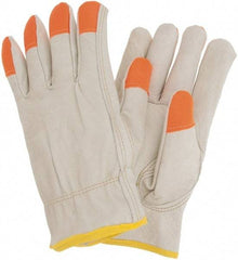 MCR Safety - Size 2XL General Protection Work Gloves - For Work & Driver, Uncoated, Natural, Paired - Benchmark Tooling