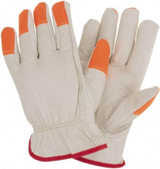MCR Safety - Size S General Protection Work Gloves - For Work & Driver, Uncoated, Natural, Paired - Benchmark Tooling