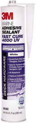 3M - 12.8 oz Cartridge White Polyether Hybrid Adhesive Sealant - 190°F Max Operating Temp, 20 min Tack Free Dry Time - Benchmark Tooling