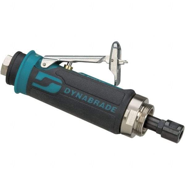 Dynabrade - 1/4 Inch Collet, 0.4 hp, 30,000 RPM Compact Router Motor - 1/4 NPT Inlet, 90 psi Air Pressure, 23 CFM - Benchmark Tooling