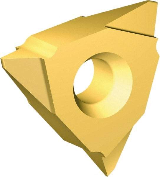 Vargus - 5VER27 Partial Profile 60° Grade VKX External On Edge Threading Insert - TiN Finish, 4 - 2-1/2" External TPI, 5/8" Inscribed Circle, Right Hand Cut - Benchmark Tooling