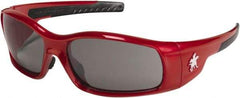 MCR Safety - Gray Lenses, Framed Safety Glasses - Anti-Fog, Scratch Resistant, Size Universal, Wrap Around - Benchmark Tooling