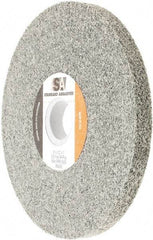 Standard Abrasives - 6" Diam, 1/2" Face Width, 1" Center Hole, Fine Grade, Silicon Carbide Deburring Wheel - Convolute, Density 9 Grade - Benchmark Tooling