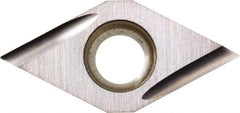 Kyocera - DCGT21.50.2 UC Grade PR1225 Carbide Turning Insert - Megacoat Finish, 55° Diamond, 1/4" Inscr Circle, 3/32" Thick, 0.004" Corner Radius - Benchmark Tooling