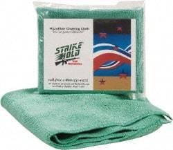 MPH Systems - Reusable Microfiber Wipes - Packet, 16" x 16" Sheet Size, Green - Benchmark Tooling