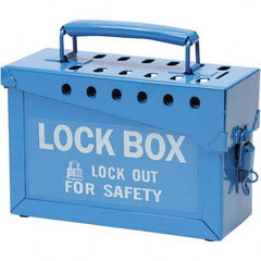 Brady - Group Lockout Boxes Portable or Wall Mount: Portable Maximum Number of Padlocks: 13 - Benchmark Tooling